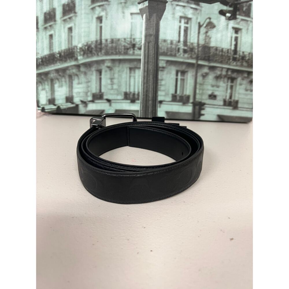 Coach CQ024 Harness Buckle Cut-To-Size Reversible Belt, 38 Mm - Picture 2 of 7